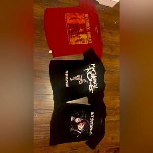 3 MY CHEMICAL ROMANCE T-SHIRTS